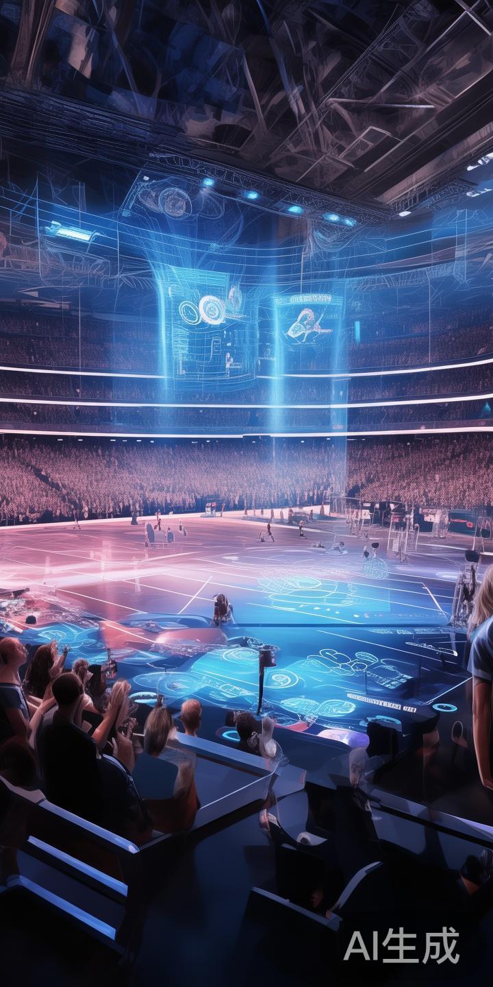 其次，体育科技解决方案也是其亮点之一。以先进的AR